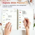 thumbnail image 3 of Amaopus 2026 Planner, Hardcover Calendar Planner Weekly and Monthly, January 2026 - December 2026, 8.5" x 11.5", Spiral Agenda Book with Tabs, Daily Organizer Notebook for Office Home School, A4 Size, 3 of 9