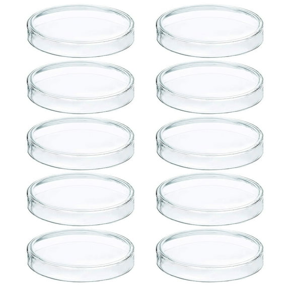 WHAMVOX Lab Petri Dishes Transparent 10Pcs 3.9In