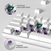 MageGee 60% Rapid Trigger Gaming Keyboard, Hall Effect Magnetic Switch, Actuation Point Adjustable, Hot Swappable RGB Backlit Wired Keyboard with Arrow Keys