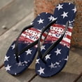 thumbnail image 2 of Chririnla Women's Beach Sandals American Flag Print Casual Non-Slip Comfortable Yoga Mat Flip Flops Lightweight Quick Dry Bathroom Shower Shoes with Arch Support, 2 of 7