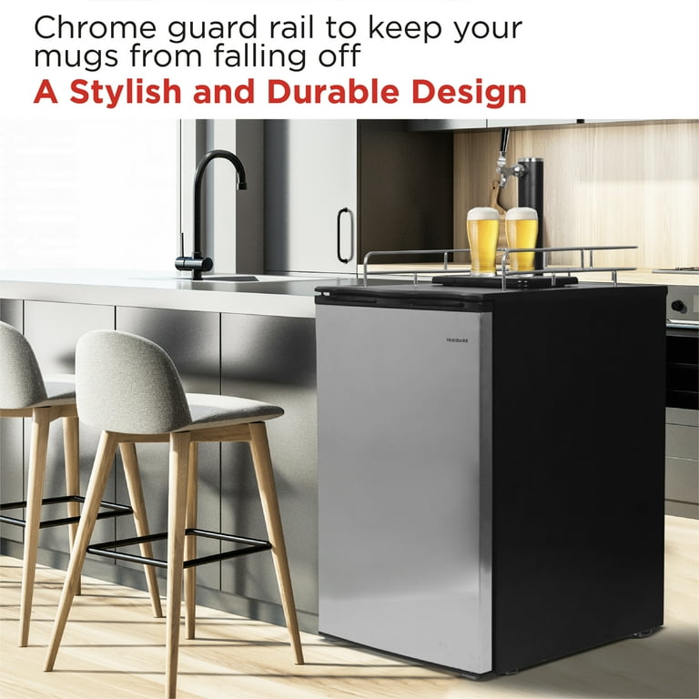 Frigidaire Stainless Steel 6.1 Cubic Foot Kegerator Beer Bar