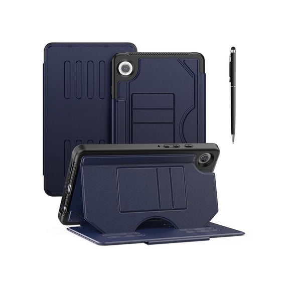Case For Samsung Galaxy Tab A9 8.7 Inch 2023 SM-X110/X115/X117, Smart Magnetic Auto Sleep Shockproof Cover with Absorbing Multi-Angles Stand, Pen Holder, Card Slot