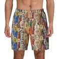 thumbnail image 3 of Uemuo Funny Dogs Family Pattern Mens Swim Trunks Quick Dry Board Shorts with Mesh Lining, Stretch Beach Shorts Quick Dry No-Chafing Board Shorts-X-Large, 3 of 9