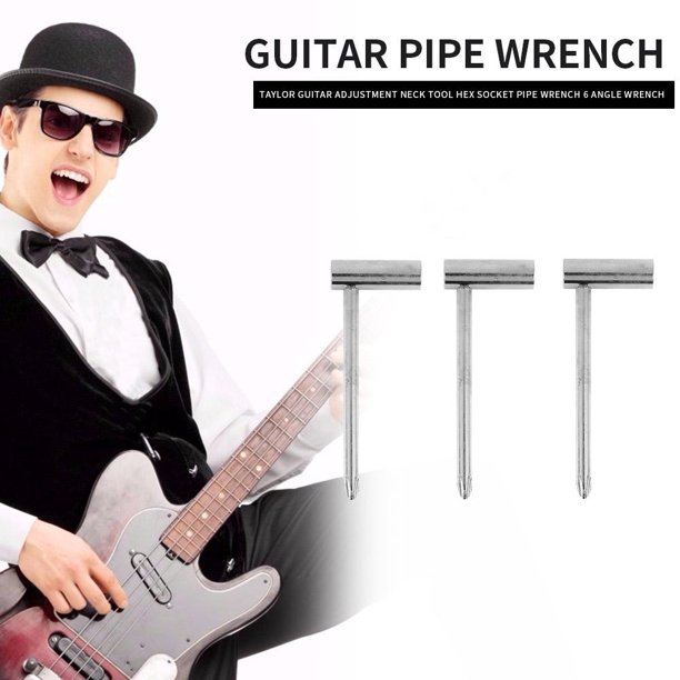 Llave hexagonal para barra de armadura de guitarra eléctrica de 7/8/6,35 mm para reparación de guitarra (plata) Ndcxsfigh Nuevos Originales