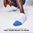 thumbnail image 6 of Feetures Elite Max Cushion No Show Tab Wave- Running Socks for Men & Women, Athletic Compression Socks, Moisture Wicking - White Tide , XLarge (1 Pair), 6 of 7