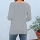 thumbnail image 5 of Camiseta de Manga 3/4 Impresa de Moda Casual de Ajuste Suelto de la Mujer de Verano Cómoda Primavera Y Verano, 5 of 6
