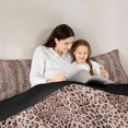thumbnail image 2 of Manfei Aesthetic Brown Queen Comforter Set, Leopard Cheetah Print Bedding Sets, Wild Animal Bedding Comforter Set, Lightweight Room Decor Reversible 3-Piece, 2 of 8