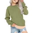 thumbnail image 1 of GiLiling Chandail Molletonné Doublé en Molleton pour Garçons et Filles, Chandail à Col Rond Chaud en Sherpa pour Enfants, Vêtements d'Automne et d'Hiver (Vert, 7-8 Ans), 1 of 7