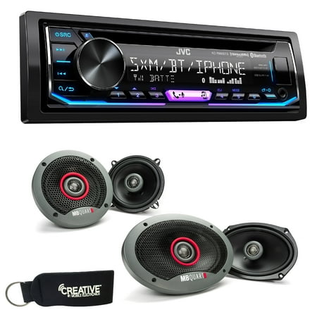 Jvc Stereo Home Speakers JVC KD-R990BTS Bluetooth Cd Receiver With A Pair Mb Quart Formula Series FKB113 5.25