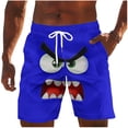 thumbnail image 2 of Xdegoge Swim Trunks for Men Quick Dry Board Shorts with Drawstring Funny Angry Monster Face Graphic Beach Shorts Novelty Bathing Suits for Summer Beach Vacation, 2 of 5