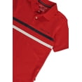 thumbnail image 2 of Nautica Boys' Striped Polo Shirt Color: red Size: 14 - 16, 2 of 3