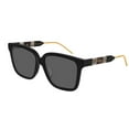thumbnail image 6 of GUCCI GG0599SA 001 Square Black Gold Black Grey 56 mm Women's Sunglasses, 6 of 6