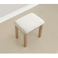 thumbnail image 3 of Newboti Furniture Moniys Wood Moniya Makeup Vanity Table and Stool Set, Gold 75718, 3 of 6