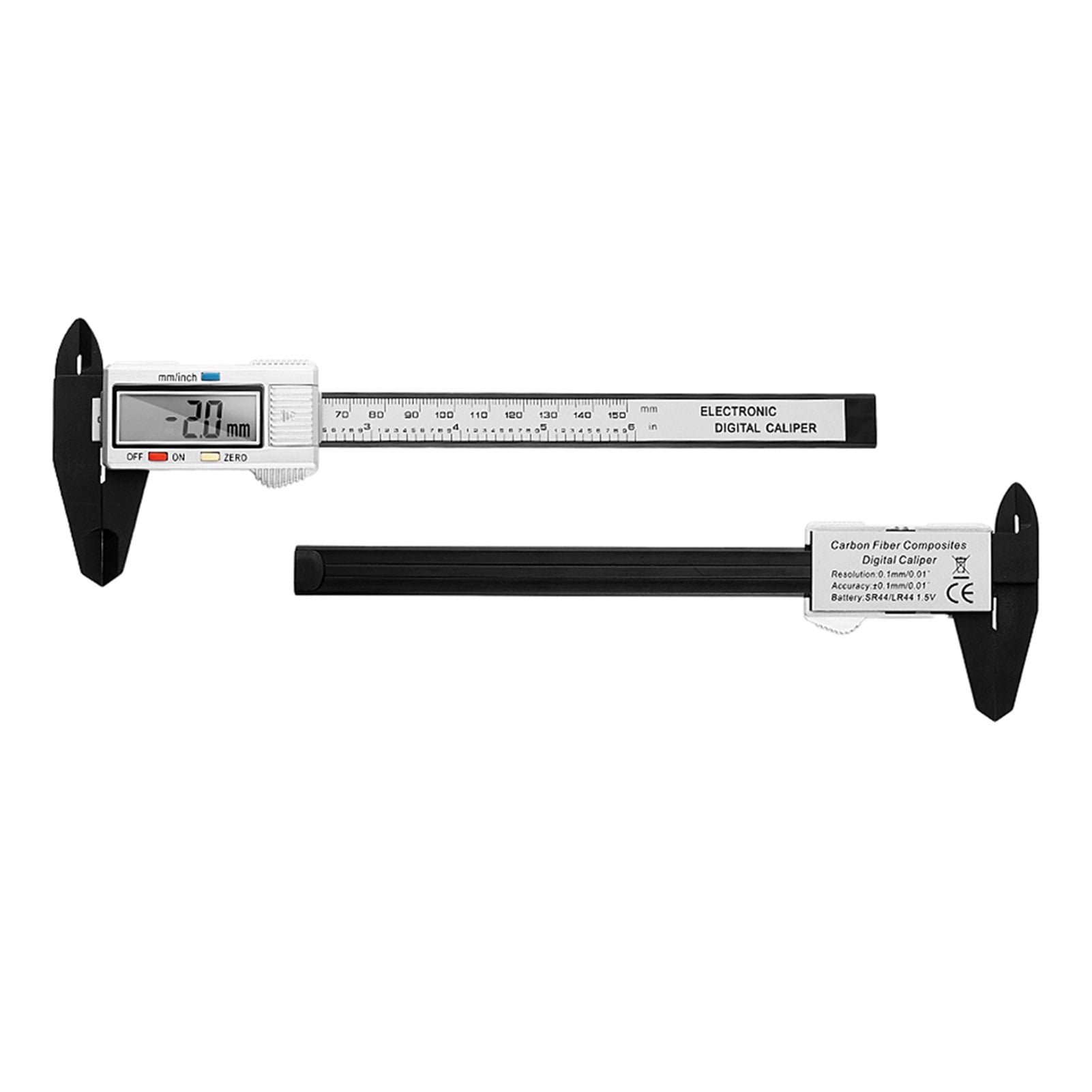 150mm 6inch Electronic Digital Caliper Carbon Fiber Dial Vernier Caliper Gauge Micrometer Measuring Tool Digital Ruler