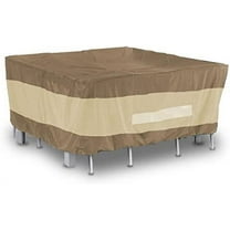 Square Patio Table with Chairs Outdoor Cover, Durable and Waterproof