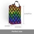 thumbnail image 3 of Lsque Dragon Scales Laundry Basket, Laundry Hamper, Dirty Clothes Hamper for Laundry, Collapsible, Waterproof Laundry Baskets with Aluminum Handles for Laundry, Dorm, Family, 3 of 6