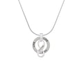 thumbnail image 2 of Delight Jewelry Silvertone Sister Infinity Sign Live Ring Charm Necklace, 18", 2 of 4