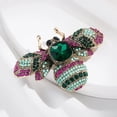 thumbnail image 5 of Vintage Classic Women Luxury Bee Crystal Brooch Jewelry Big Rhinesotne Metal Insect Badges For Lady Suit Coat Brooches Pins Gift, 5 of 7