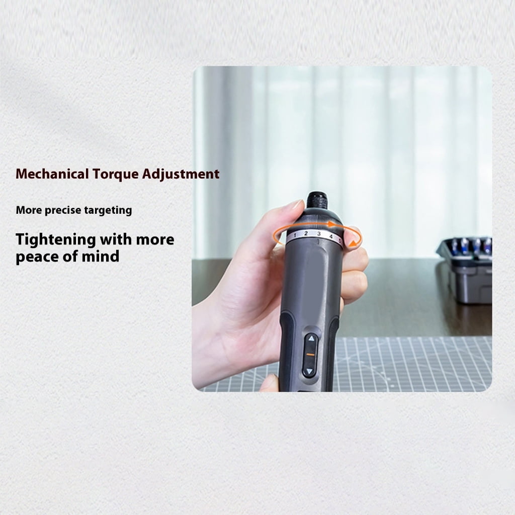 7 Speed Cordless Electric Screwdriver with Charging Dock, LED Work Light & Compact Design for Tasks