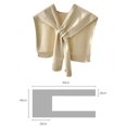 thumbnail image 4 of Knitted Shawl Women's Autumn And Winter Cross Big Shawl Fashion All-Match Solid Color Scarf, 4 of 18