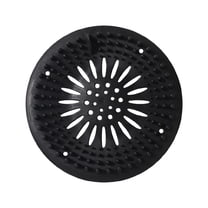 Sink Drain Hair Catcher Stopper, Bathtub and Shower Drain Strainer Cover, Universal Anti-Clog Mesh Screen for Bathroom and Kitchen Sink(Black)