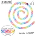 thumbnail image 2 of 1Set 2Strands Handmade Acrylic Cable Chains Colorful Links: 19x14x4.5mm 39.37 inch(1m)/strand, 2 of 5