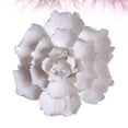 thumbnail image 2 of Ceramic Art Flower Wall Hanging Wall-mounted Decor Craft Artificial Stereoscopic Luoyang Peony Hanging Decor for Living Room Home Office (White, Big Size), 2 of 6