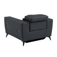 thumbnail image 6 of Titan Furnishings Italian Leather Chair with Power Recliner in Dark Gray, 6 of 12