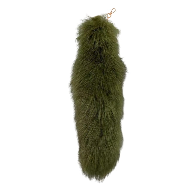 3D Cute Tail Keychain Pendant Fashionable Hairy Animal Tail Key Ring Holder Handbag Accessory For Women
