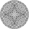 thumbnail image 1 of Ahgly Company Indoor Round Patterned Nardo Gray Area Rugs, 8' Round, 1 of 6