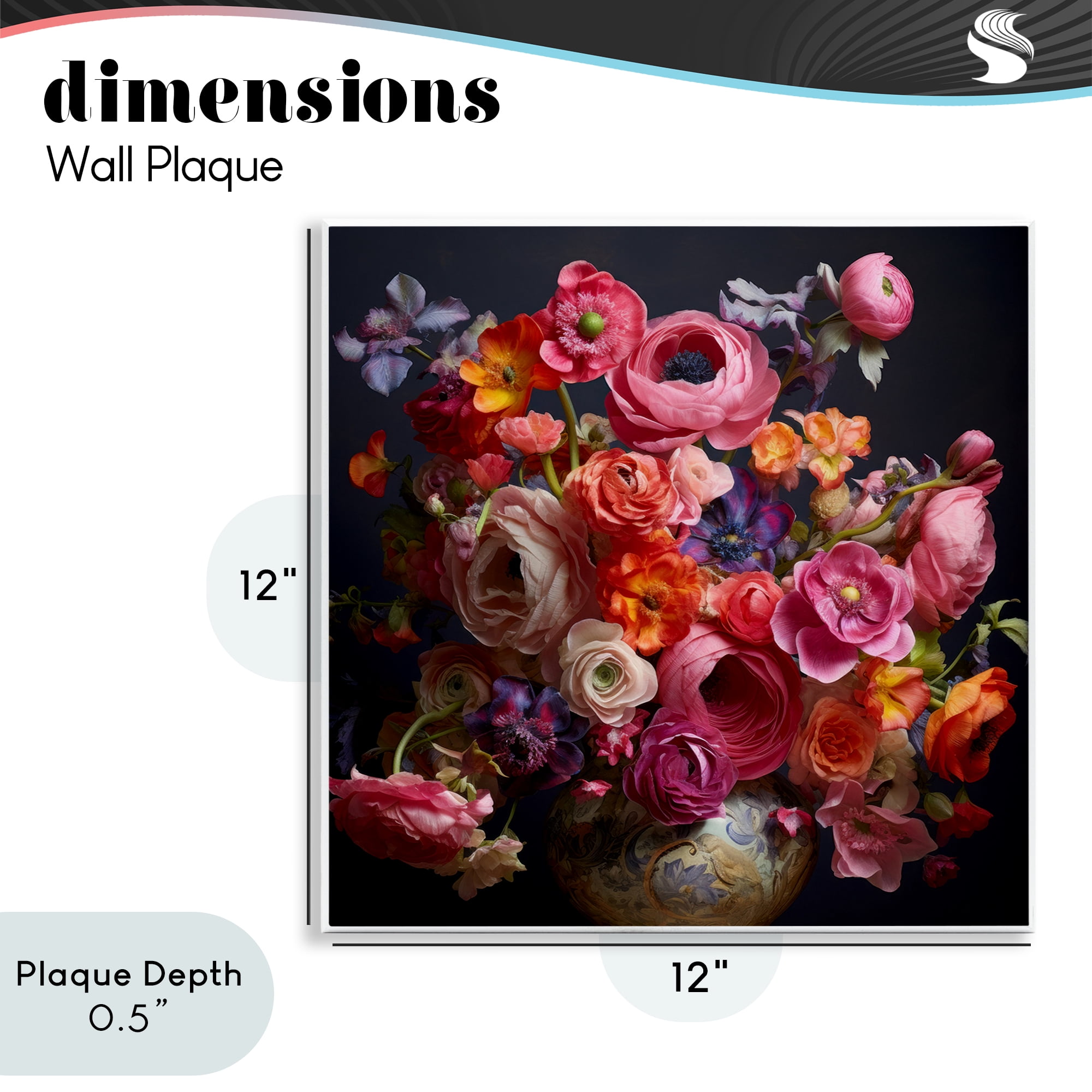 Stupell Industries Harmonious Composition of Florals Wall Plaque Art, design by Lazar Studio
