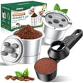 thumbnail image 1 of 2 Pack Reusable K Cups for Keurig & 2 Tablespoon Coffee Scoop: 2025 Updated My K cup Metal Coffee Filter Refillable Coffee Pods with 5 Holes - for K Supreme/K Slim/K-Duo Gen2/K-Brew Chill, 1 of 8