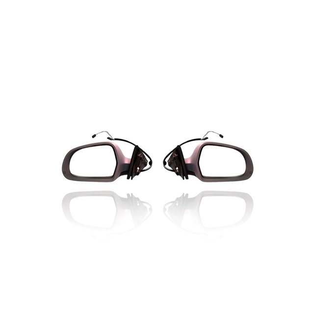 Door Mirror - Compatible/Replacement for '08-08 Audi A5/S5 Coupe - Powered, Heated With Memory Foldable, Unpainted - Pair, Left Driver + Right Passenger Set - 8T1857410G3FZ, 8T1857409G3FZ