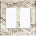 thumbnail image 6 of Metal Light Switch Plate Outlet Cover (Image of Marble White Gray MAR072), 6 of 13