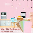 thumbnail image 5 of 12 Sheets Miniature Dollhouse Wallpaper, Self-Adhesive Flooring Wall, Mini Wall Decor for Dollhouse Sand Table Model Accessories 11.81 x 7.87 Inch (Light Gray), 5 of 6