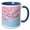 Blue/White, variant on 3drose, Pink Asia Cherry Blossom Spring Sakura Flower Blossom, 11oz Two-tone Green Mug