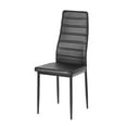 thumbnail image 6 of Homy Casa Modern Black PVC Leather Dining Chairs Set of 4, for Kitchen or Dining Room, 6 of 10
