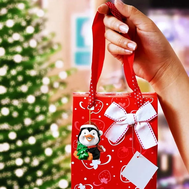 Xihbxyly Juego de Adornos para Árbol de Navidad, Mini Colgantes, Adornos Acrílicos de Papá Noel y Muñeco de Nieve, Fáciles de Colgar, Versátiles para El Hogar, La Oficina y Fiestas Navideñas, 32 Piez