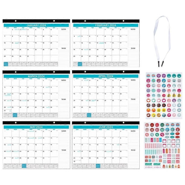 1 Set of Monthly Calendar Holiday Wall Calendar Appointment Hanging ...