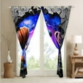 thumbnail image 4 of Galaxy Curtains Outer Space Themed 30%-50% Blackout Curtains, Solar System Window Curtains for Teens Universe Themed Bedroom Curtains Space Starry Sky Planet Curtains,2 Panels 42"Wx90"L, 4 of 5