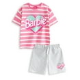 thumbnail image 1 of Barbie Ensemble T-Shirt Rose et Short pour Filles, 1 of 6