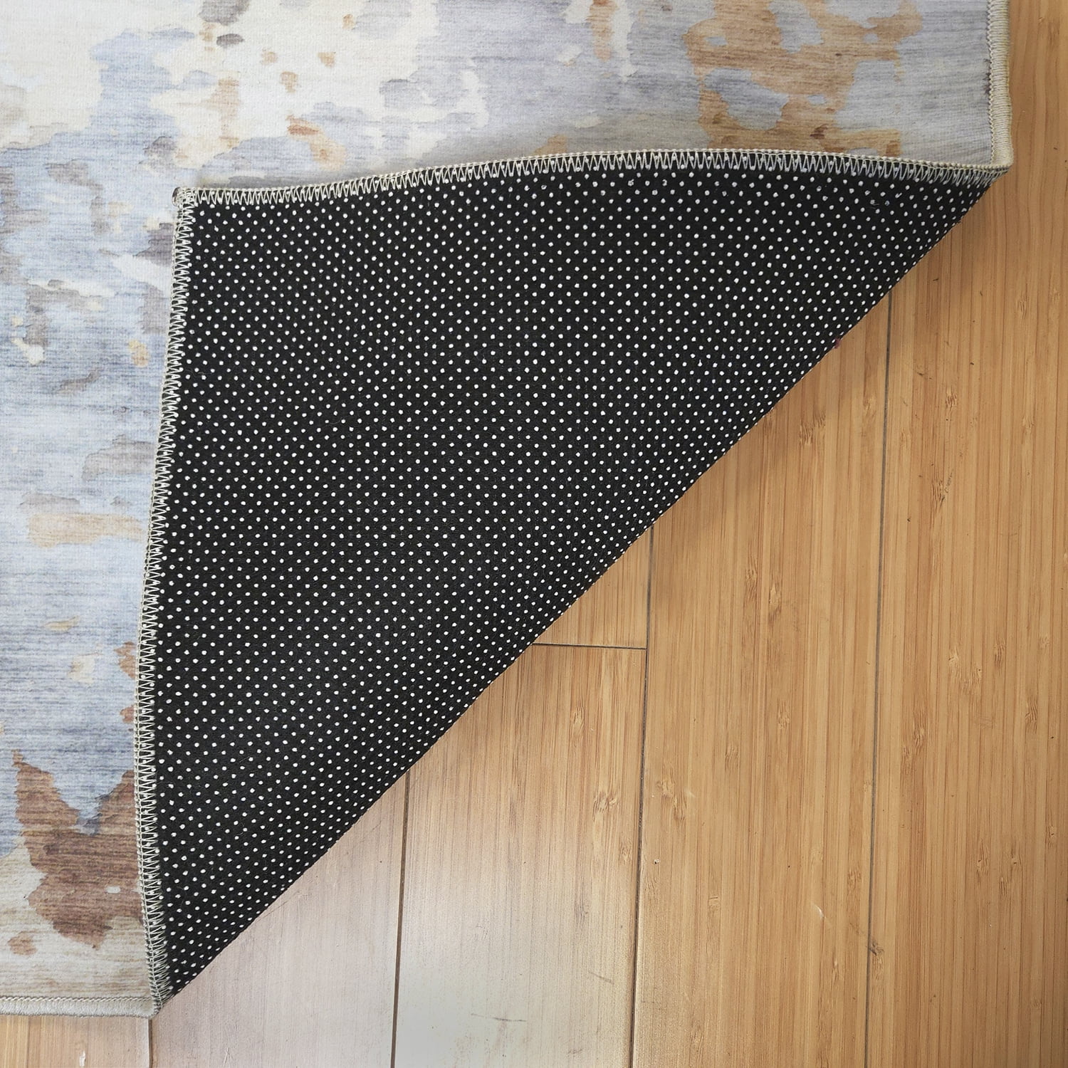 Crystal Print Kaori Modern Abstract Light Gray Area Rug, 9x13