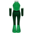 thumbnail image 4 of inhzoy Kids Girls Christmas Dance Outfit One Piece Sleeveless Velvet Bodysuit with Arm Sleeve Set Green 16, 4 of 7