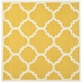 thumbnail image 3 of SAFAVIEH Cambridge Justine Geometric Quatrefoil Wool Area Rug, Gold/Ivory, 4' x 4' Square, 3 of 10