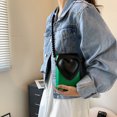 thumbnail image 3 of Sywqhk Bolso De Hombro Con Solapa De Corazón Para Mujer Bolsos De Cuero De Pu Monedero Para Teléfono (Verde) Sywqhk Para estrenar, 3 of 9