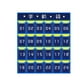 thumbnail image 4 of Estuche organizador numerado para teléfono de aula, ideal para armario, dormitorio y dormitorio. 24 bolsillos 67 x 66 cm, 4 of 9