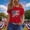 A540 Red, variant on Patriotic Cold Shoulder Halter Neck American Flag Heart Sequin Tassel Rock Tees for Women Red White Blue Independence Day Summer Party Tops