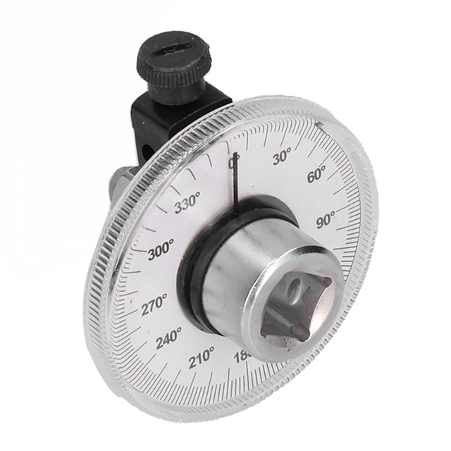Angle Rotation Measure, Angle Meter 360° Scale Universal 1/2in Drive Easily Zeroed For Car