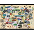thumbnail image 2 of Bits and Pieces Coast to Coast 1000 Piece Jigsaw Puzzle for Adults, Families, Seniors, 20 x 27 Inches, 2 of 10