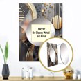 thumbnail image 3 of Designart "Marble Abstraction in Soft Colors III" Abstract Marble Mirror Wall Decor - Modern Gold Abstract Mirror Wall Art For Entryway - 32" x 24" Inch, 3 of 5